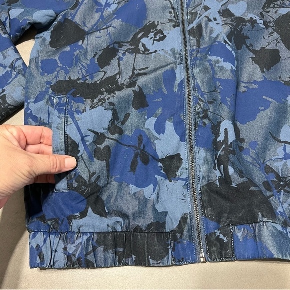 JUICY COUTURE Chambray Floral Bomber Jacket - Picture 5 of 8